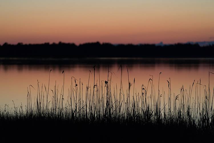 Abendstimmung am See.